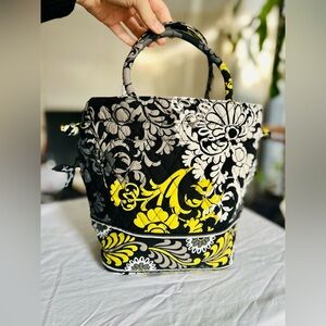 Vera Bradley Quilted Drawstring Bucket Bag